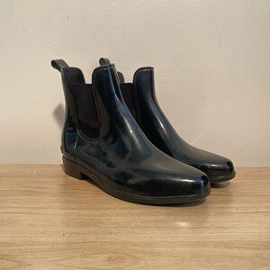 Lauren Ralph Lauren Women’s Tally Short Rubber Rain Boots Ankle Black Women 6